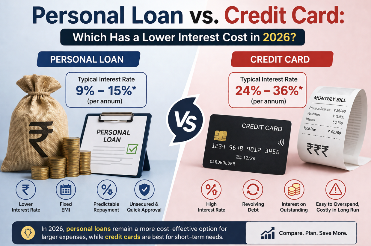 personal loan vs credit card