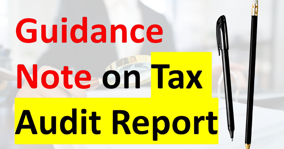 Guidance Note on Tax Audit